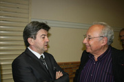 Avec Marcel Larmanou, maire et conseiller général de Gisors et candidat du PCF au 1er tour.