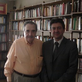 J'ai rendu une visite d'amitié respectueuse a l'ancien président Raoul Alfonsin qui a rétabli la démocratie en Argentine après la dictaure militaire.