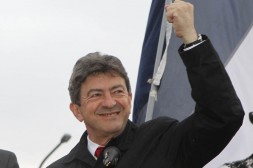 Jean-Luc Melenchon, France's parti de Gauche leader and candidate for the legislative elections, reacts to supporters in Henin-Beaumont, where he was defeated,